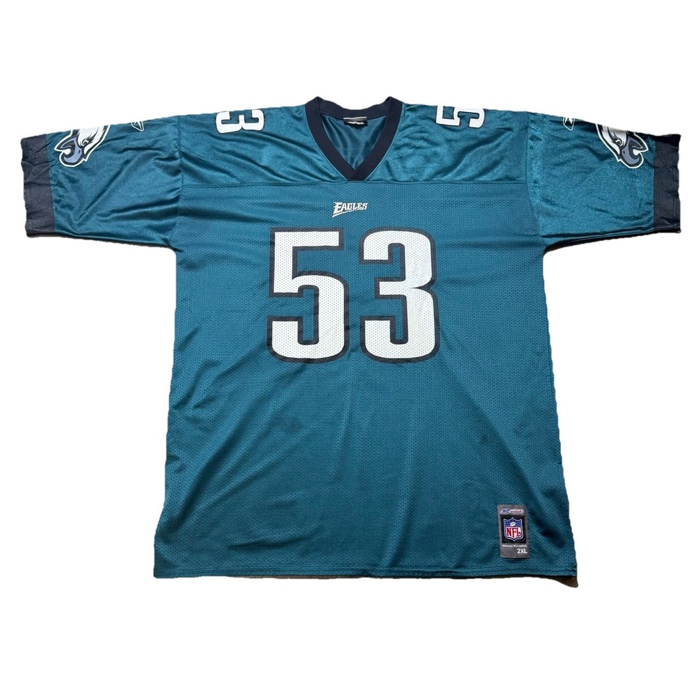 Reebok Philadelphia Eagles Hugh Douglas #53 Jersey Size 2XL Green NFL Football